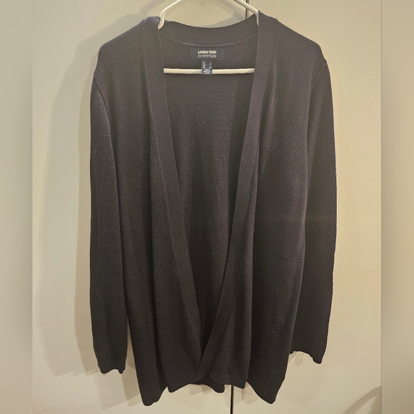 Lands End Outfitters Womans Large Blue Cardigan - Picture 1 of 6
